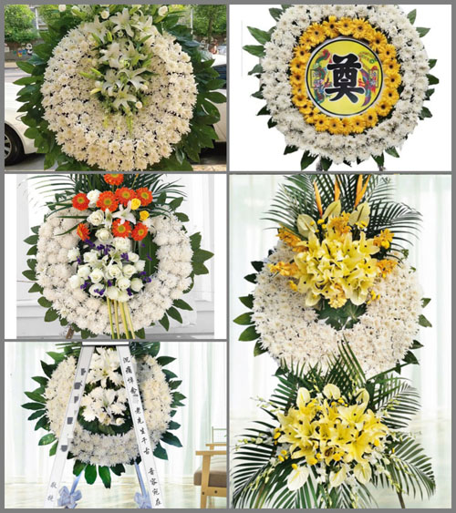安徽安庆市桐城市双港镇白果村花圈速递